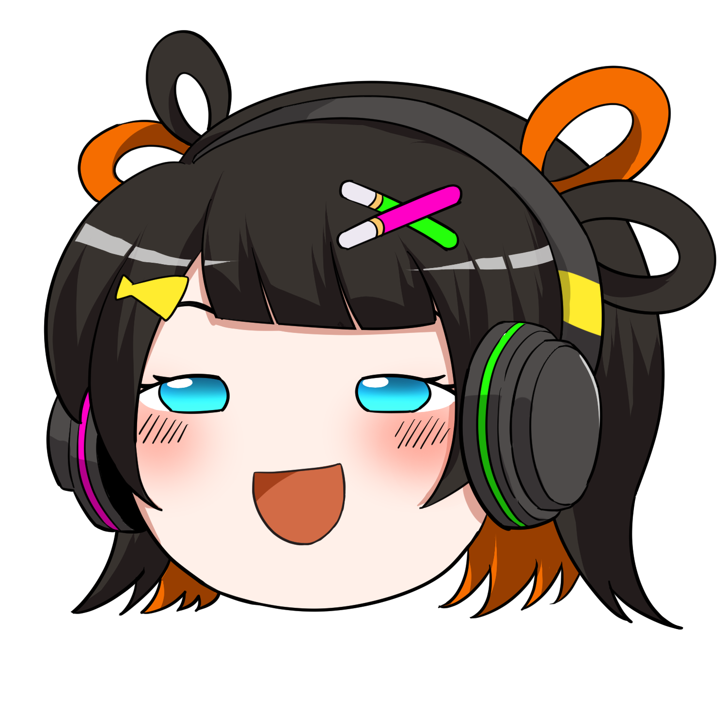 ほほえむキャラクター